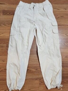 Jordan Flight Cargo Jogger Pants Women's Large Beige Ripstop Utility Hiking